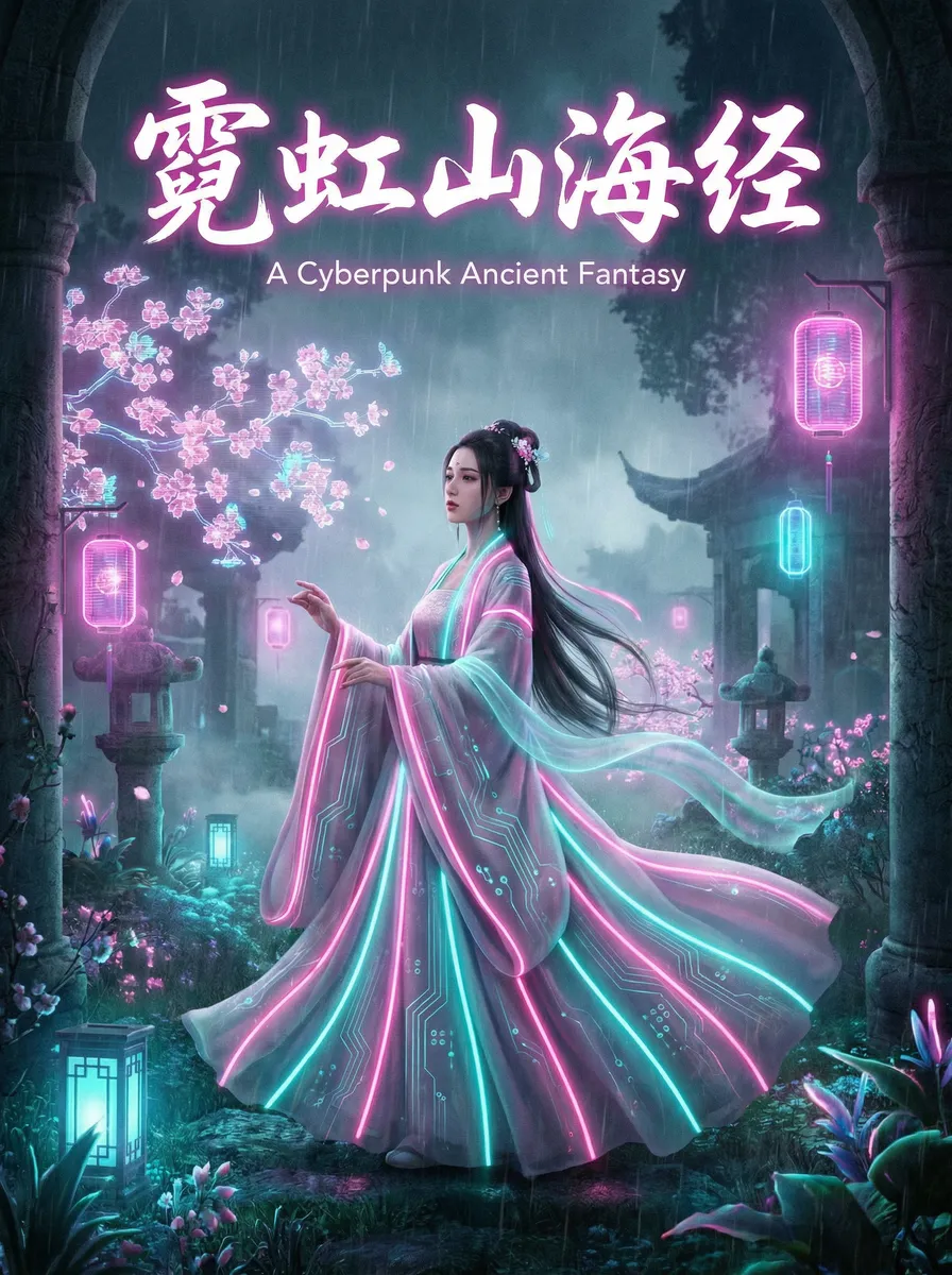 幸福宝网站大全 古风奇缘短剧 - 霓虹山海经海报